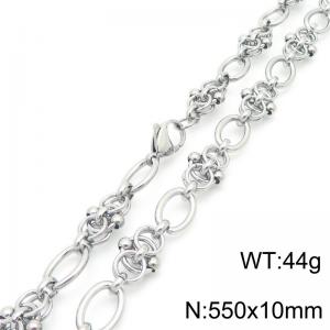 10mm O-Chain Necklaces For Men Simple Fashion Stainless Steel Jewelry Gifts - KN291341-Z