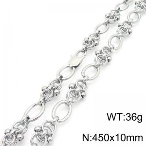 10mm O-Chain Necklaces For Men Simple Fashion Stainless Steel Jewelry Gifts - KN291346-Z