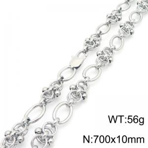 10mm O-Chain Necklaces For Men Simple Fashion Stainless Steel Jewelry Gifts - KN291351-Z