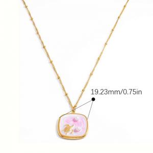 SS Gold-Plating Necklace - KN292006-WGYYH