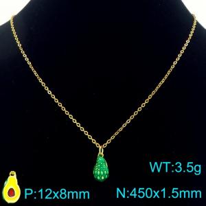 SS Gold-Plating Necklace - KN292084-Z