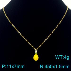 SS Gold-Plating Necklace - KN292088-Z