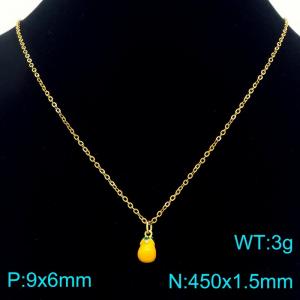 SS Gold-Plating Necklace - KN292091-Z