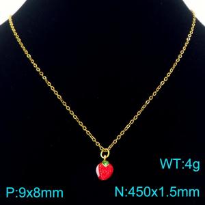 SS Gold-Plating Necklace - KN292092-Z