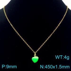 SS Gold-Plating Necklace - KN292101-Z