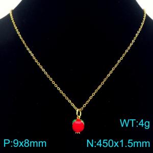 SS Gold-Plating Necklace - KN292103-Z