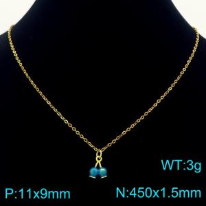 SS Gold-Plating Necklace - KN292105-Z