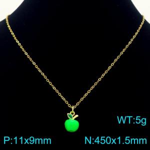 SS Gold-Plating Necklace - KN292108-Z