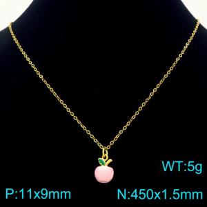 SS Gold-Plating Necklace - KN292110-Z