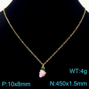 SS Gold-Plating Necklace - KN292115-Z