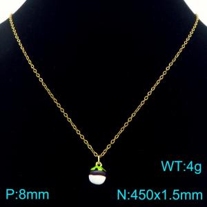 SS Gold-Plating Necklace - KN292119-Z