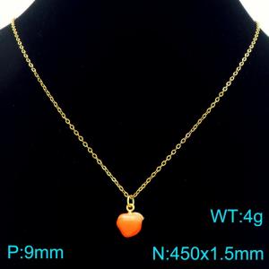 SS Gold-Plating Necklace - KN292122-Z