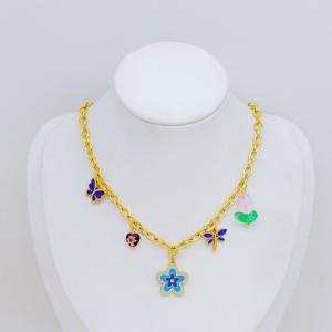 SS Gold-Plating Necklace - KN292177-SXSJ