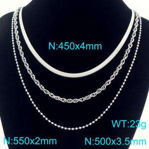 Stainless Steel Necklace - KN292224-Z
