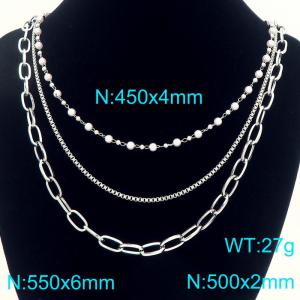 Stainless Steel Necklace - KN292228-Z