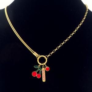 SS Gold-Plating Necklace - KN293744-HM