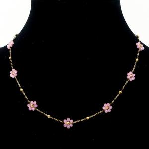 SS Gold-Plating Necklace - KN295161-KJ