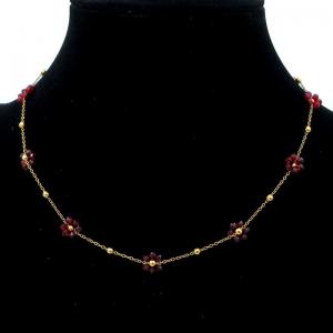 SS Gold-Plating Necklace - KN295162-KJ