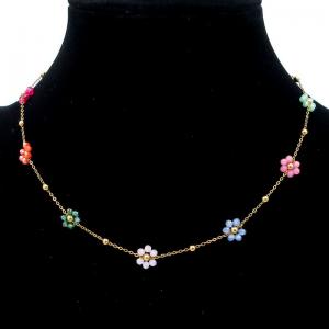 SS Gold-Plating Necklace - KN295163-KJ