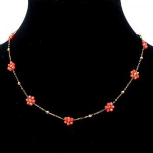 SS Gold-Plating Necklace - KN295164-KJ