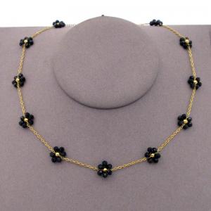 SS Gold-Plating Necklace - KN295166-KJ