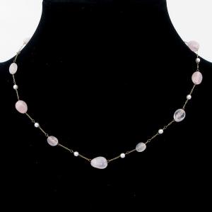 SS Gold-Plating Necklace - KN295176-KJ