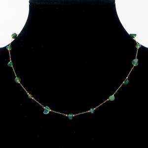 SS Gold-Plating Necklace - KN295177-KJ