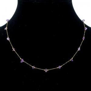 SS Gold-Plating Necklace - KN295179-KJ