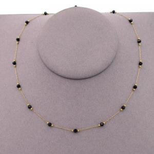 SS Gold-Plating Necklace - KN295186-KJ