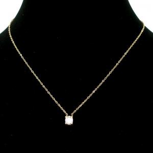 SS Gold-Plating Necklace - KN295613-SP
