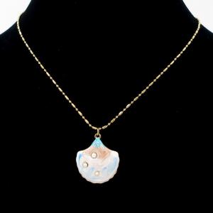 SS Gold-Plating Necklace - KN295663-HM