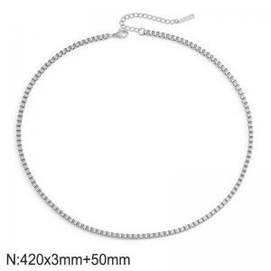 Stainless Steel Necklace - KN296947-Z