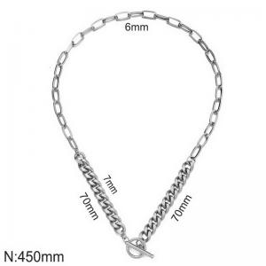 Stainless Steel Necklace - KN296966-Z