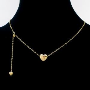 SS Gold-Plating Necklace - KN297019-HDJ