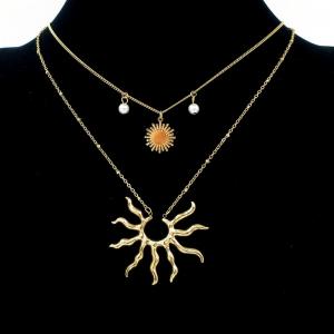 SS Gold-Plating Necklace - KN297060-HM