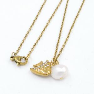 Stainless Steel Stone Necklace - KN297096-KD