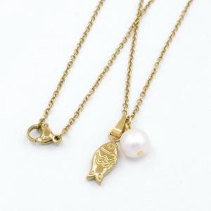 SS Gold-Plating Necklace - KN297099-KD