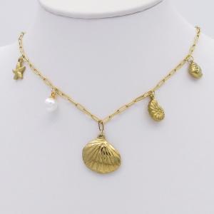 SS Gold-Plating Necklace - KN297162-SP