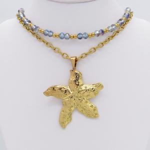 SS Gold-Plating Necklace - KN297164-SP