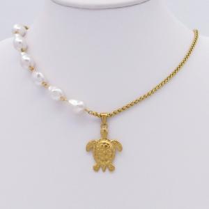 SS Gold-Plating Necklace - KN297166-SP