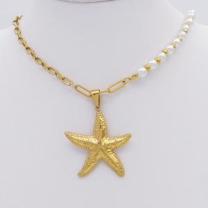 SS Gold-Plating Necklace - KN297167-SP