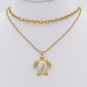 SS Gold-Plating Necklace - KN297168-SP