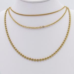 SS Gold-Plating Necklace - KN297170-SP