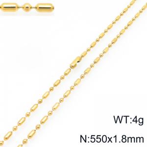 SS Gold-Plating Necklace - KN297225-Z