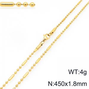 SS Gold-Plating Necklace - KN297241-Z