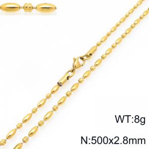 SS Gold-Plating Necklace - KN297290-Z