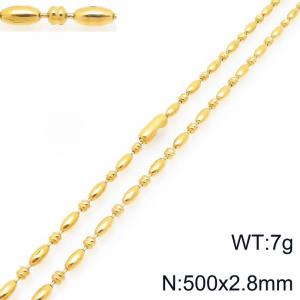 SS Gold-Plating Necklace - KN297296-Z