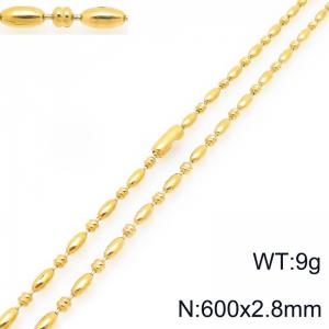 SS Gold-Plating Necklace - KN297298-Z