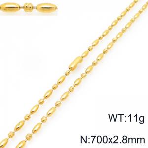 SS Gold-Plating Necklace - KN297300-Z
