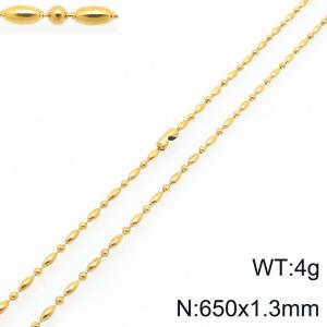 SS Gold-Plating Necklace - KN297311-Z